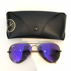 Ray-Ban Aviator Flash Lenses RB3025 in Violet
